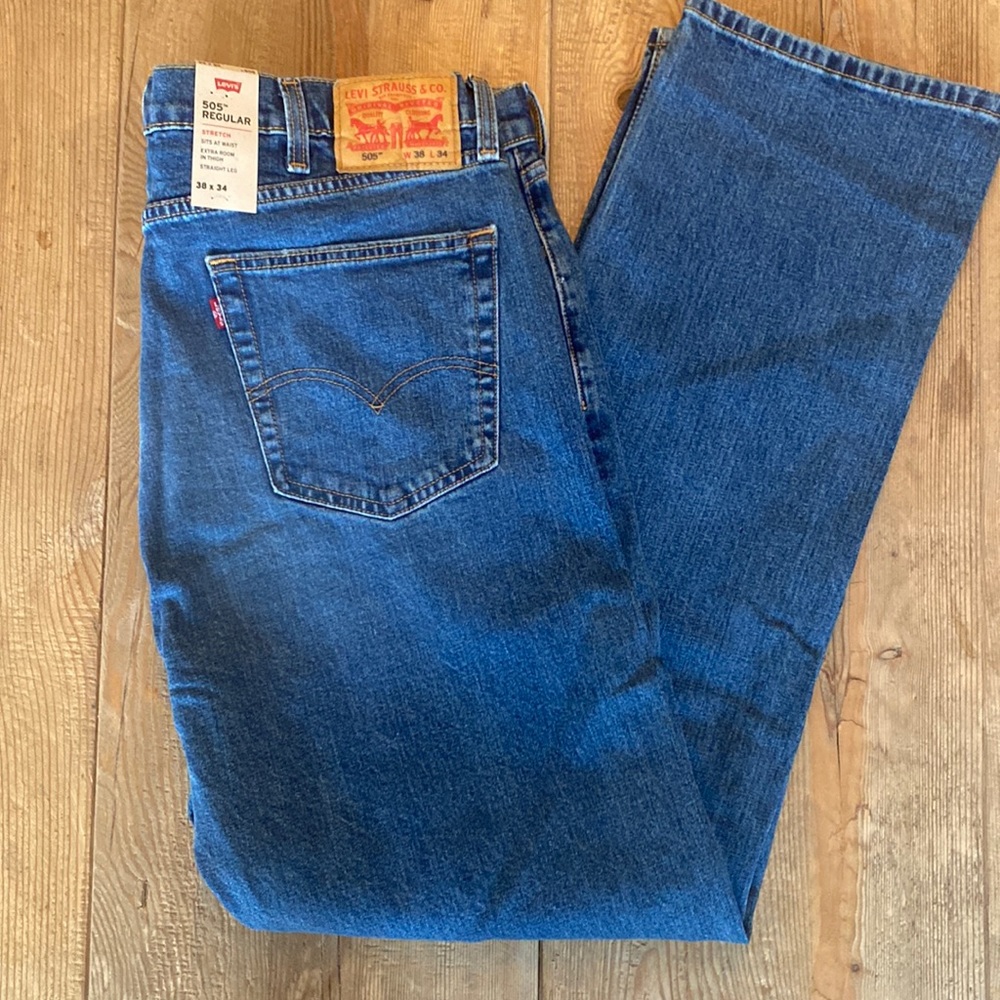 Levi’s 505 regular stretch 38X 34